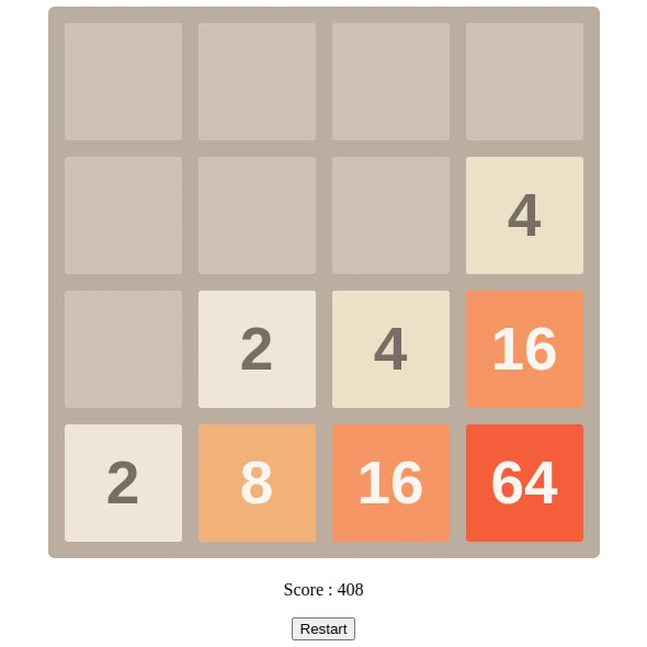 React 2048